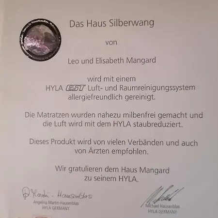 Haus Silberwang Apartment